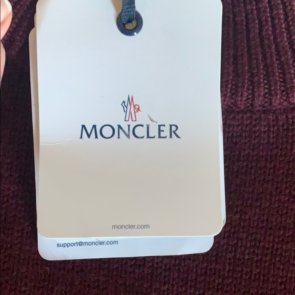 SOLD Moncler Logo Burgundy Sweater - Picture 8 of 12